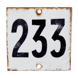 Old house number in email 233