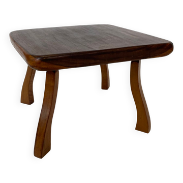 Vintage wooden tree trunk stool plant stool