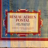 Air France Postal Air Network Map from 1948