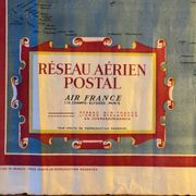 Air France Postal Air Network Map from 1948