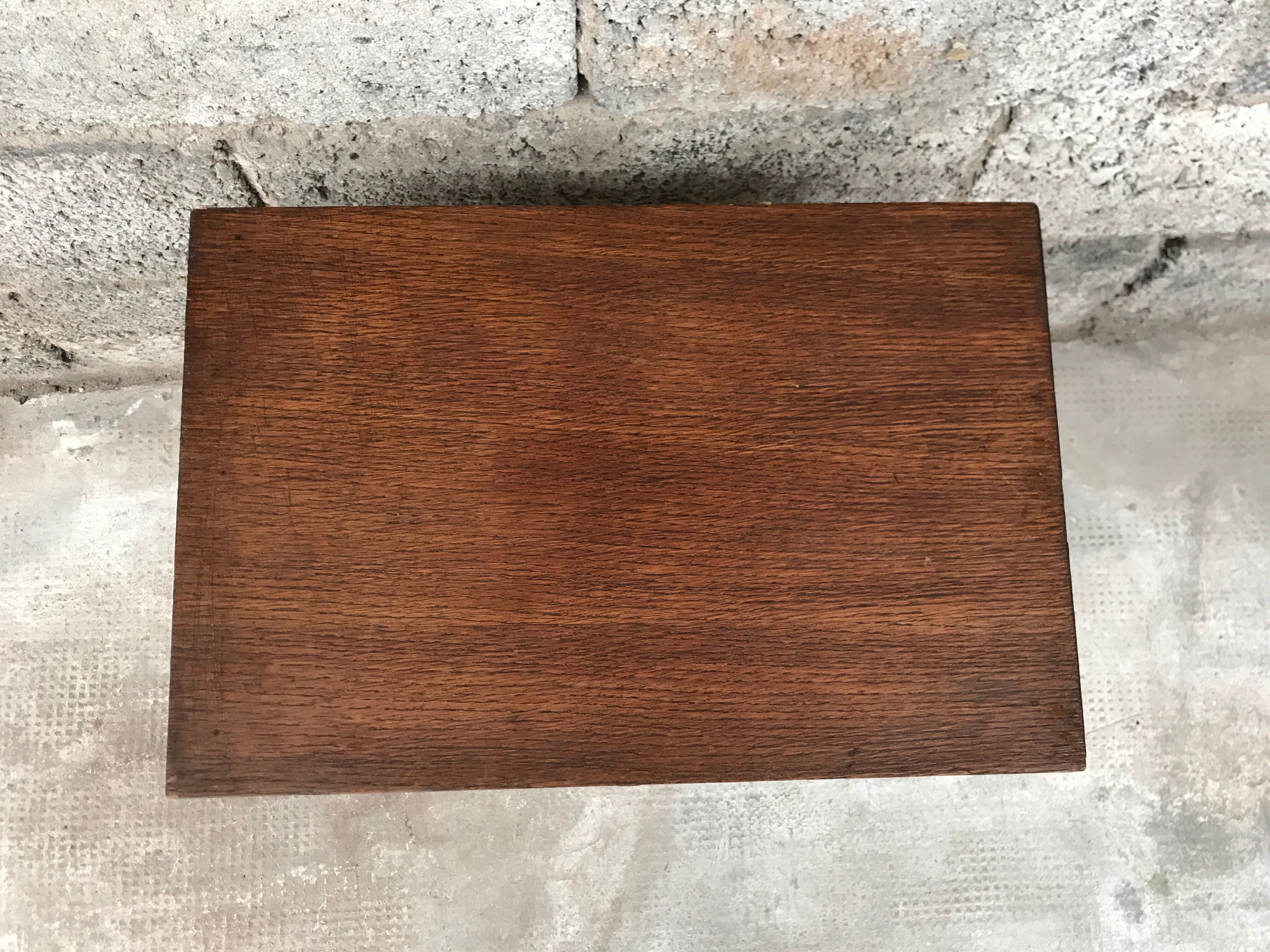Bedside bedside table end of vintage 1950 vintage sofa - oak - retro bedside
