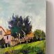 The Eure in Criqueboeuf, oil on canvas signed Quesney, 2000
