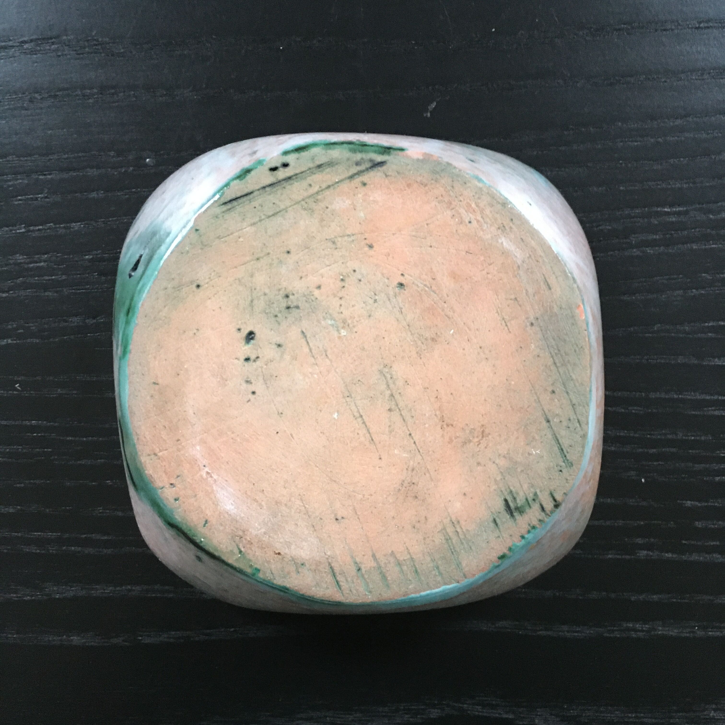 Patinated salt jar