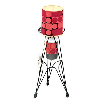 Rare tripod reading lamp Eiffel vintage design 50s/60s