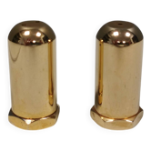 Ensemble salière et poivrière en plaqué or 24 carats