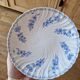 Vintage Sarreguemines porcelain dessert plate with flowers