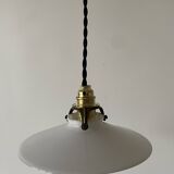 Small old opaline pendant light D20cm