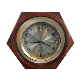 Art deco jaz mahogany clock