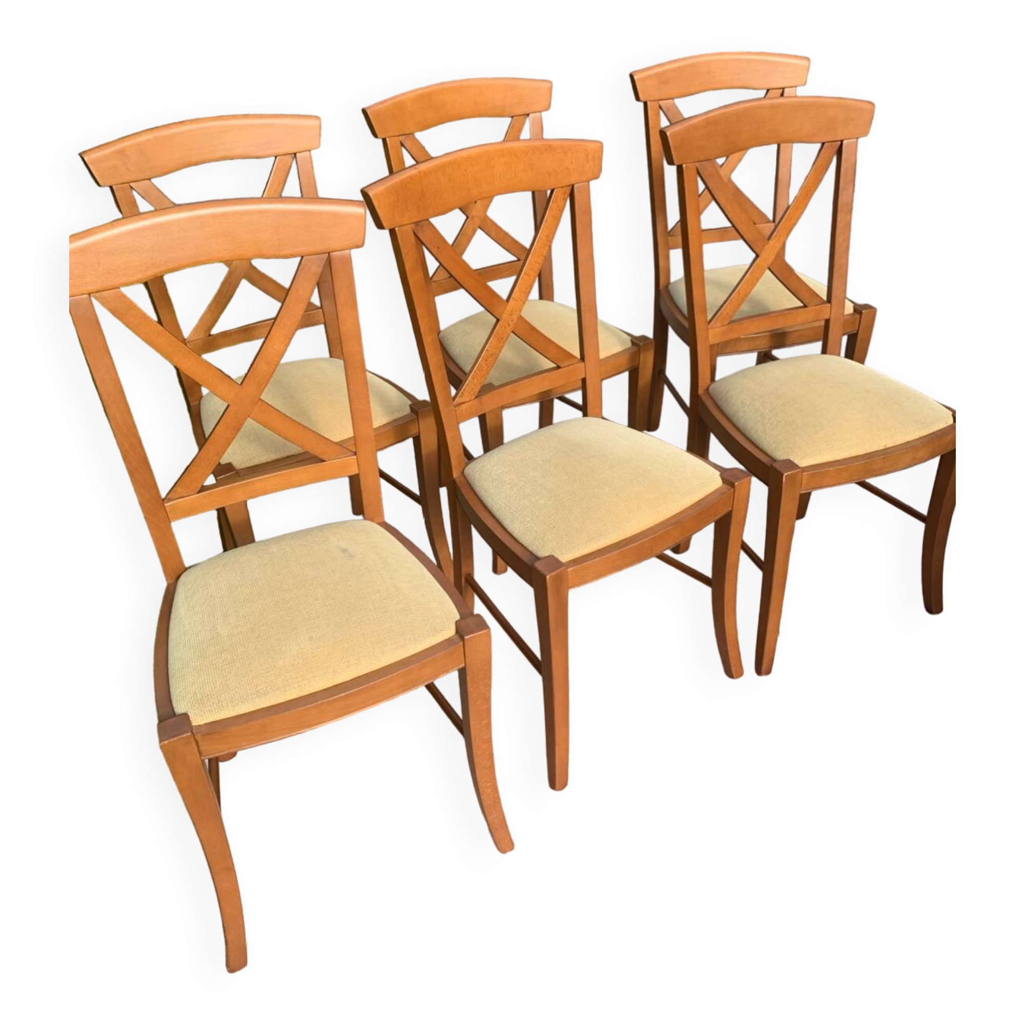 6 Louis Philippe style chairs