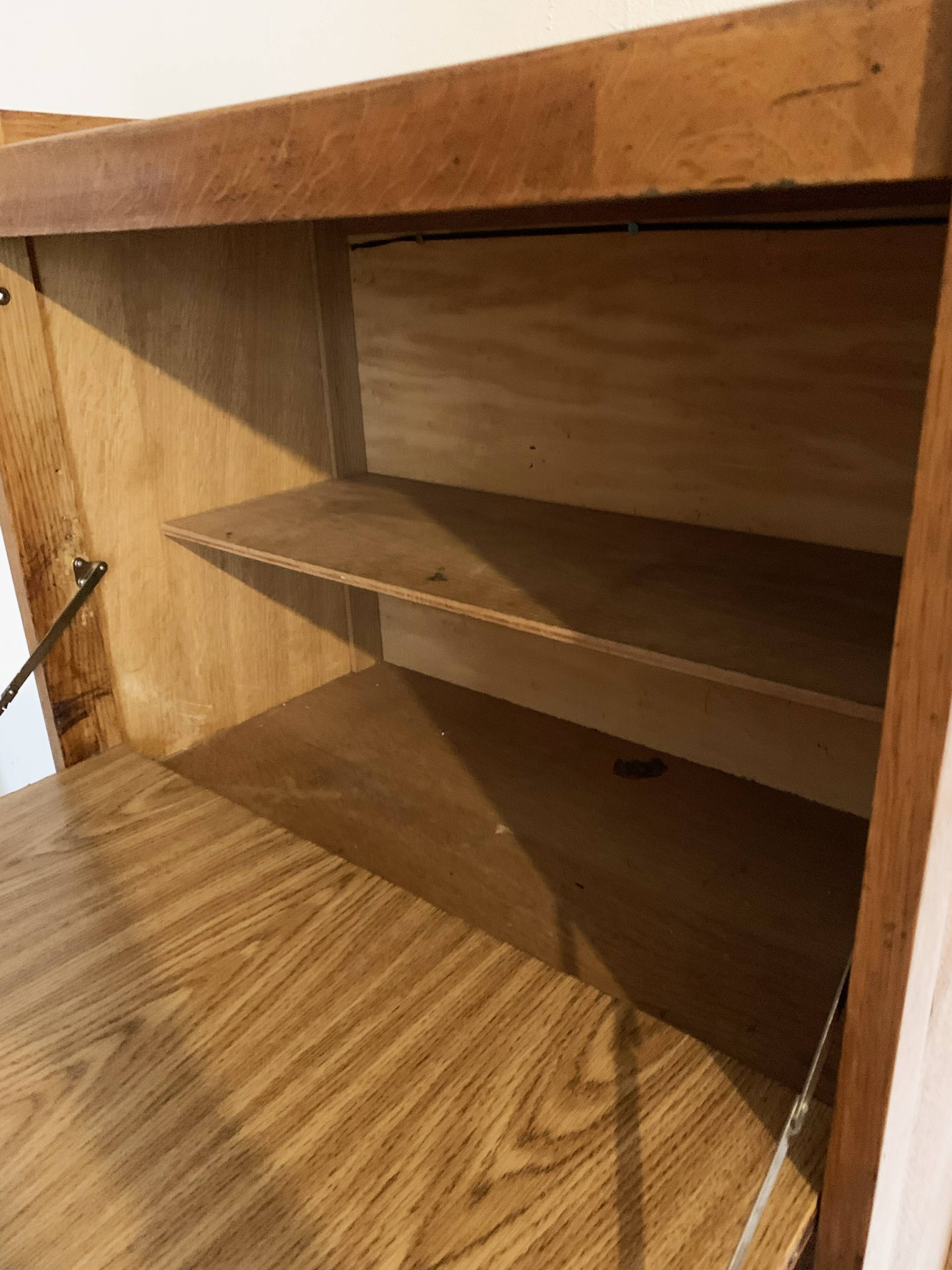 Vintage secretary of the 50s in oak