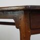 Beautiful antique French dining table with perfect dimensions and handy hooks