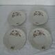 4 plates porcelain dessert Royal décor of english roses