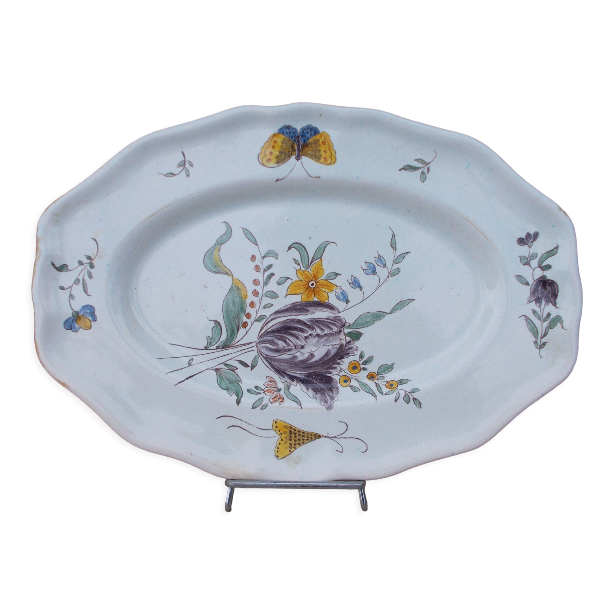 Plat faience Aprey Copie Musée National de Sèvres