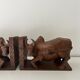 Pair of Scandinavian teak bookends