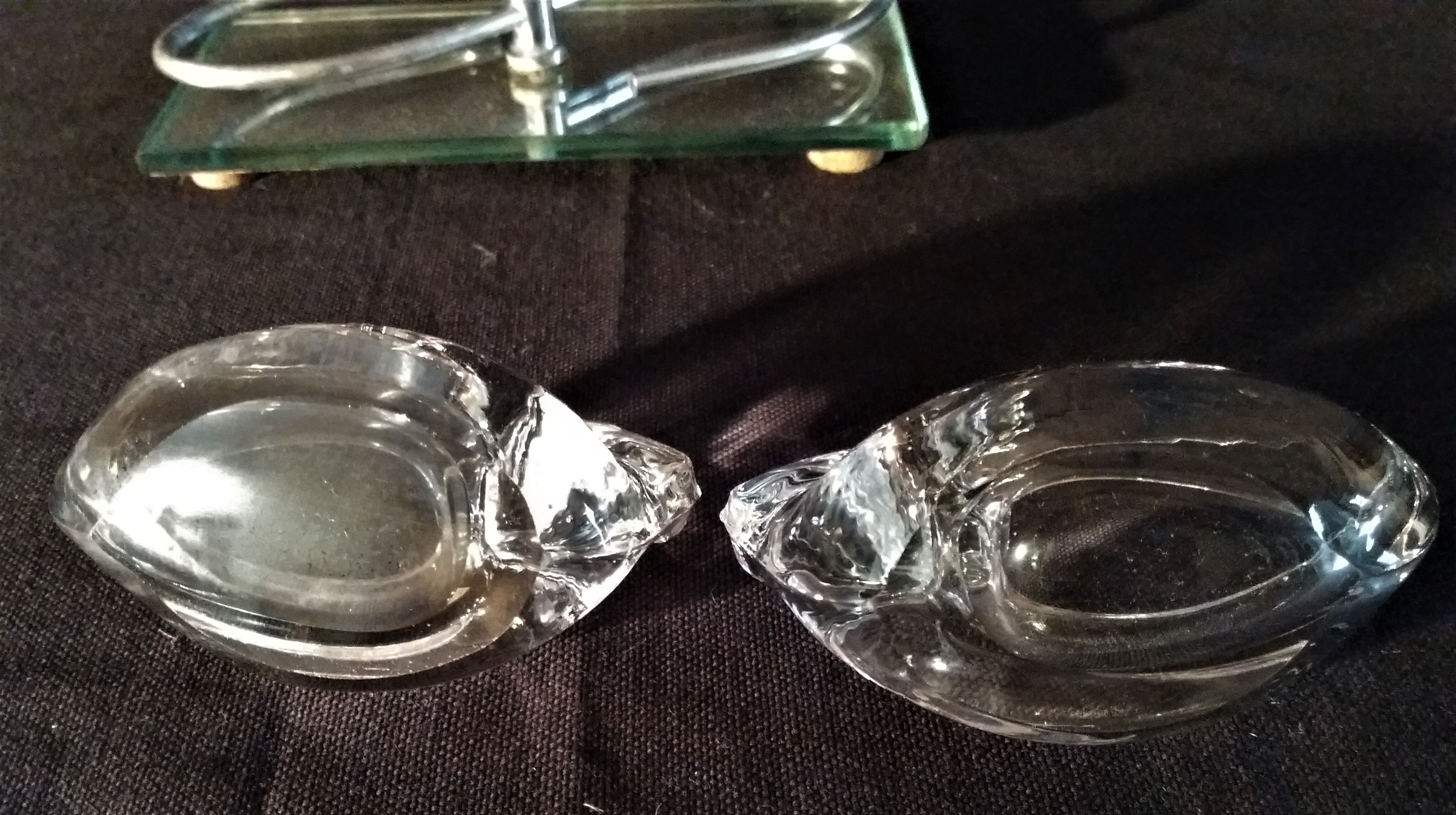 Mirror crystal and chrome 1950s