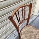 Bistro chair in wood and caning from the 1900s.