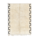 Tapis marocain moderne blanc 280x370cm