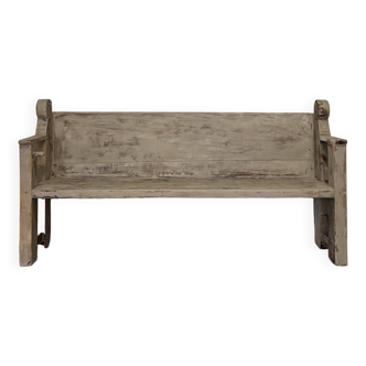 Old weathered country bench