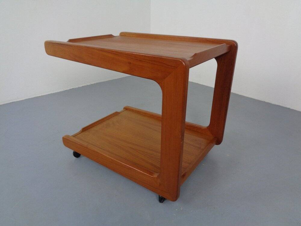 Danish Teak Serving Cart, 1960s
