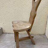Wooden tripod chair from the 60s