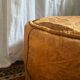 Duo de poufs en cuir