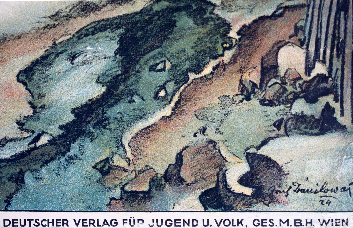 Affiche pédagogique Donautal, 1924