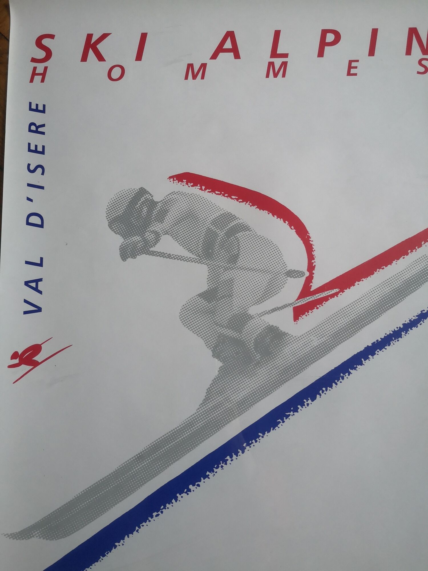Albertville Olympic Games Alpine Men's Ski Poster