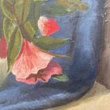 Large still life with pink flowers