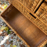 Rattan chest of drawers 4 drawers