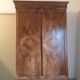 Louis Philippe solid walnut cabinet and walnut bramble veneer doors