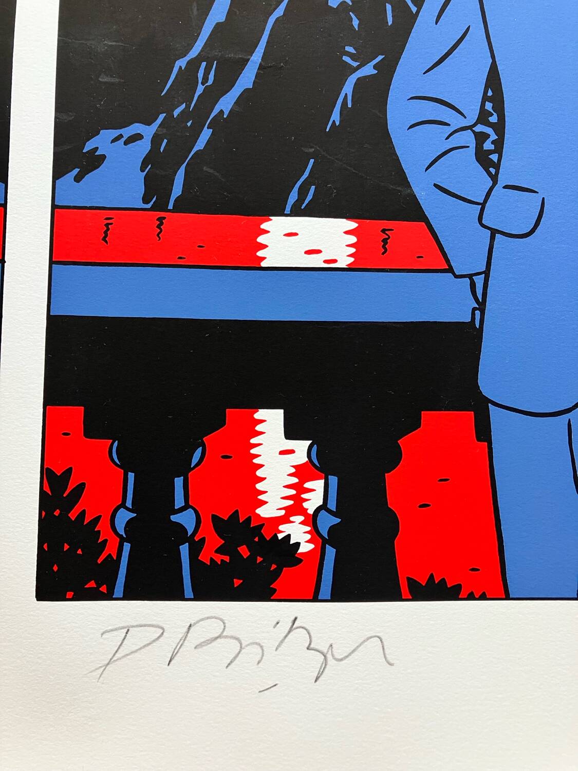 Floc'h signed silkscreen print of the film Petites Coupures by Pascal Bonitzer