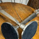 Pair of silver-plated candlesticks