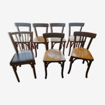 Lot 7 chaises baumann