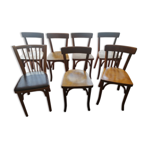 Lot 7 chaises baumann