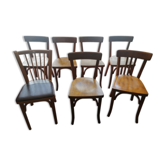 Lot 7 chaises baumann