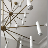 White chandelier ERIC brand JLC