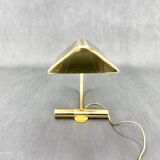 Lampe de bureau vintage en laiton, 1970