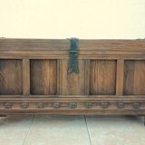 Rustic solid oak chest