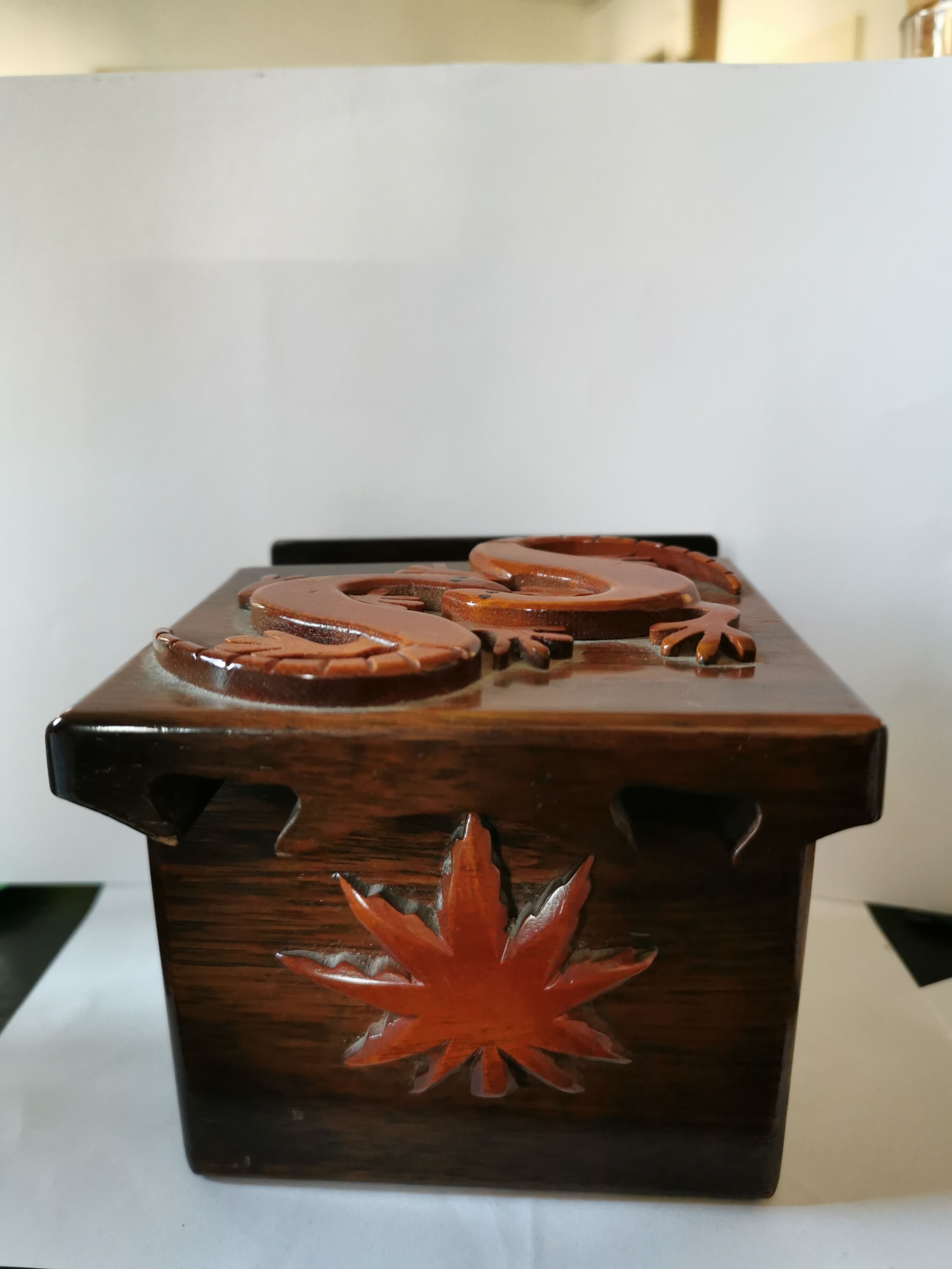 Exotic wooden secret box