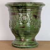 Uzès glazed earthenware planter