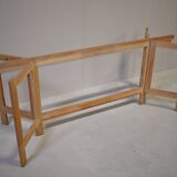 Table à manger en pin cérusé. Ollé Pira. Suède années 1960