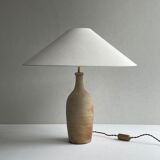 19th century stoneware bottle foot lamp