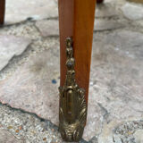 Marquetry pedestal table