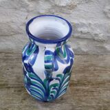 Vintage blue ceramic jug