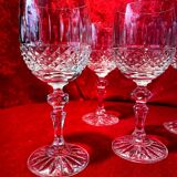 Set of 5 etzel bitche crystal wine glasses