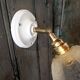 Vintage molded glass wall light