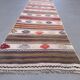 Couloir kilim étroit 57x350 cm shabby chic, vintage turc kelim 2572