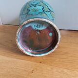 Handcrafted Safi turquoise vase signed