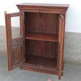 Petite armoire vitrée en bois ancien