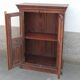 Small glass cabinet in old wood